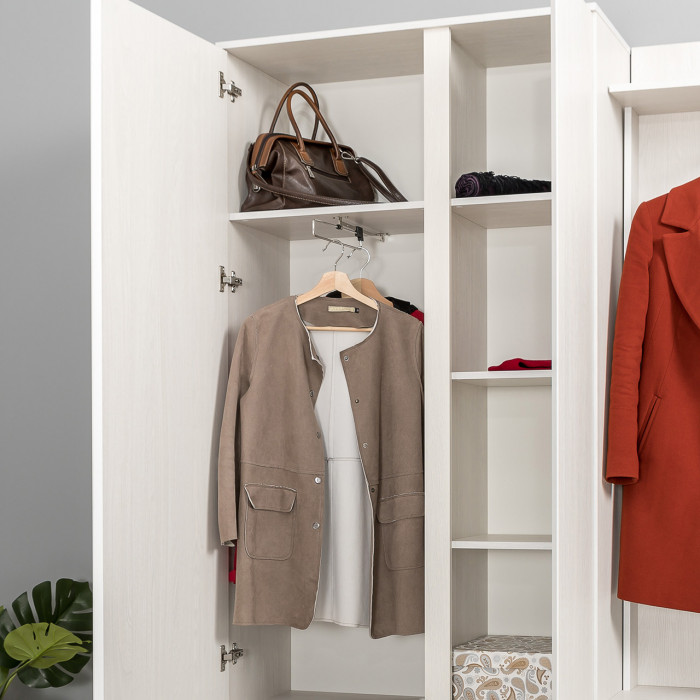 КР100 Ника прихожая № 15, цвет ясень анкор светлый, ШхГхВ 291,2х38,3х207,9 см., универсальная сборка