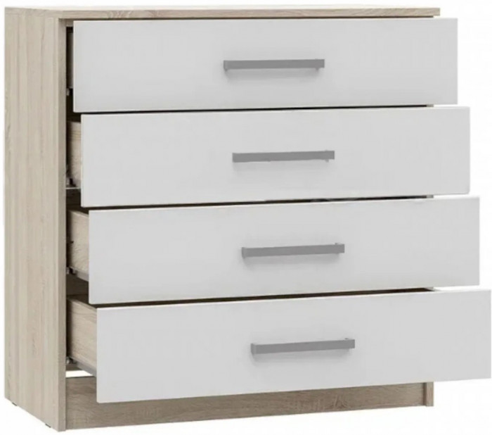 Модульная спальня Мартина, композиция 2 (Белый глянец, Дуб Сонома)