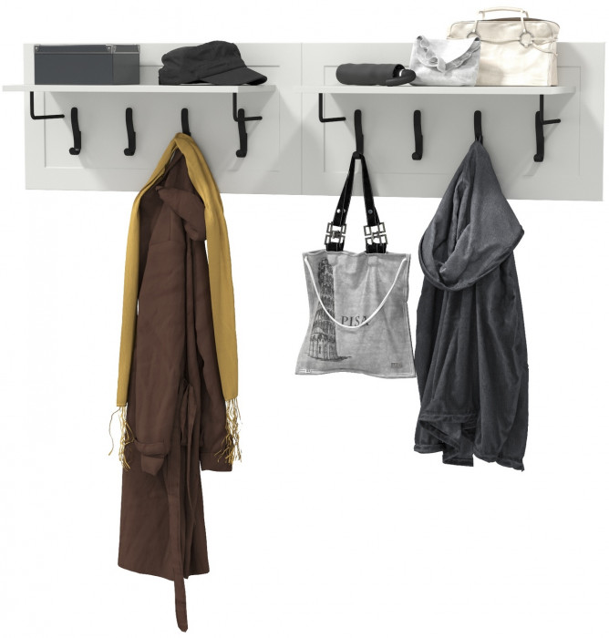 Остин 15.12 Вешалка + 15.12 Вешалка, белый шагрень