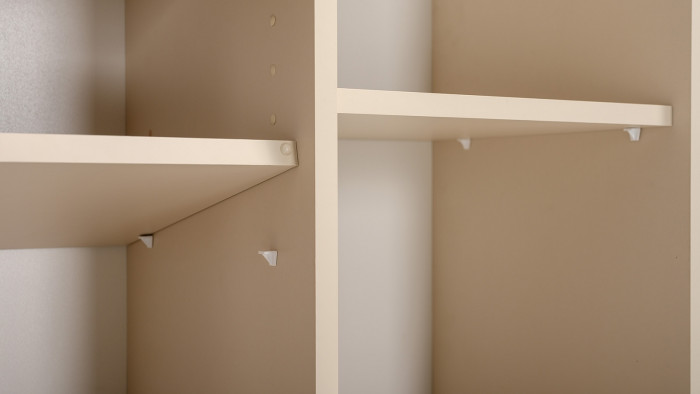 Два Стола письменных Лайт 03.245F, цвет белый шагрень/сатин/дуб эндгрейн элегантный, ШхГхВ 342,7х136х75,2 см.(угл.) или 407х68х75,2 см.(пр.), ун. сб.