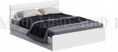 Нэнси New МДФ Кровать 160 с ПМ (Белый глянец)