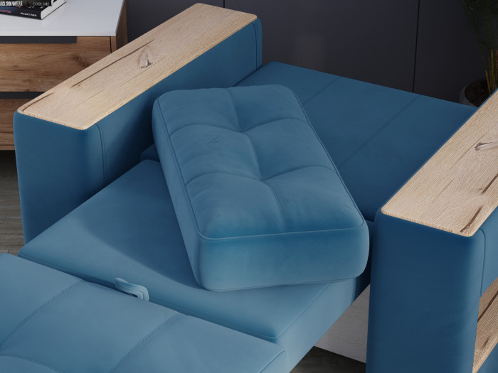 Кресло-кровать "Доро", Атлантида/МДФ дуб канадский