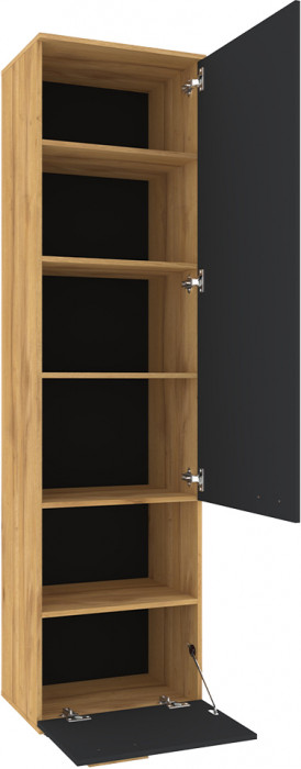 Шкаф МЦН Crown 11, Графит, Дуб золотистый