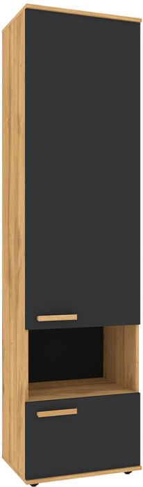 Шкаф МЦН Crown 11, Графит, Дуб золотистый