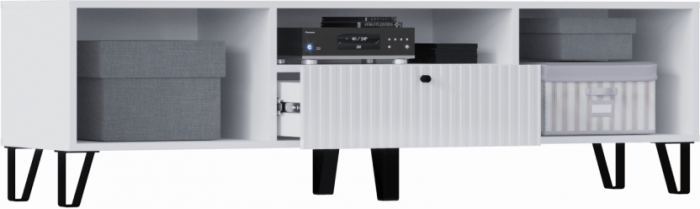 Оливия Тумба ТВ (малая) (Шарли мокко, Глиняный серый)