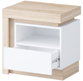 Астра Модульная Спальня, композиция 2, Белый глянец/Сонома