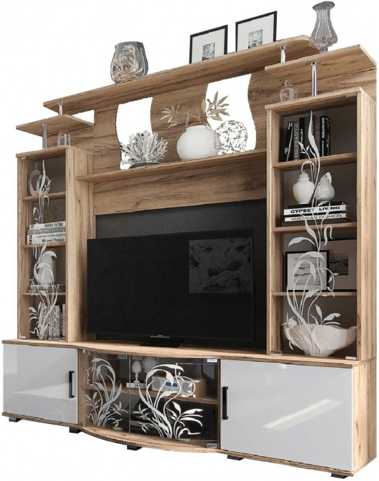 Модульная гостиная Виста (Венге / дуб беленый)