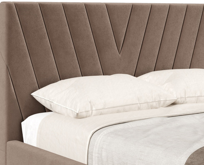 Кровать с подъёмным механизмом 1600 Палермо, какао 019