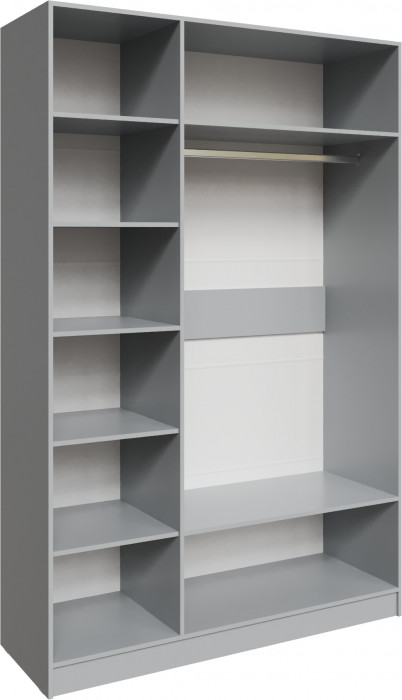 Шкаф Мадрид (1,5) без зеркала, Камень серый