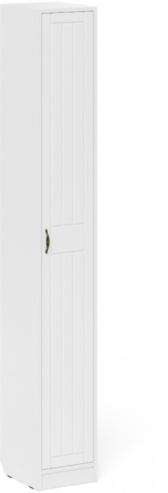 Прихожая П-6 Компоновка № 22, белая шагрень/фасады МДФ белое дерево фрезеровка прованс