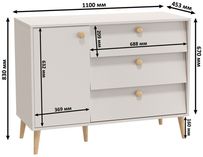 Афина Спальня 18-1400, кашемир серый