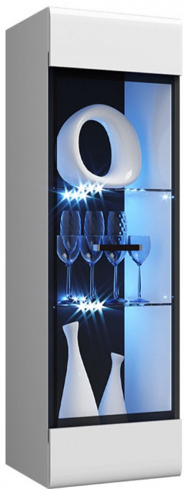 Гостиная Нэнси NEW МДФ Вариант №1 (Белый глянец, Дуб Сонома)