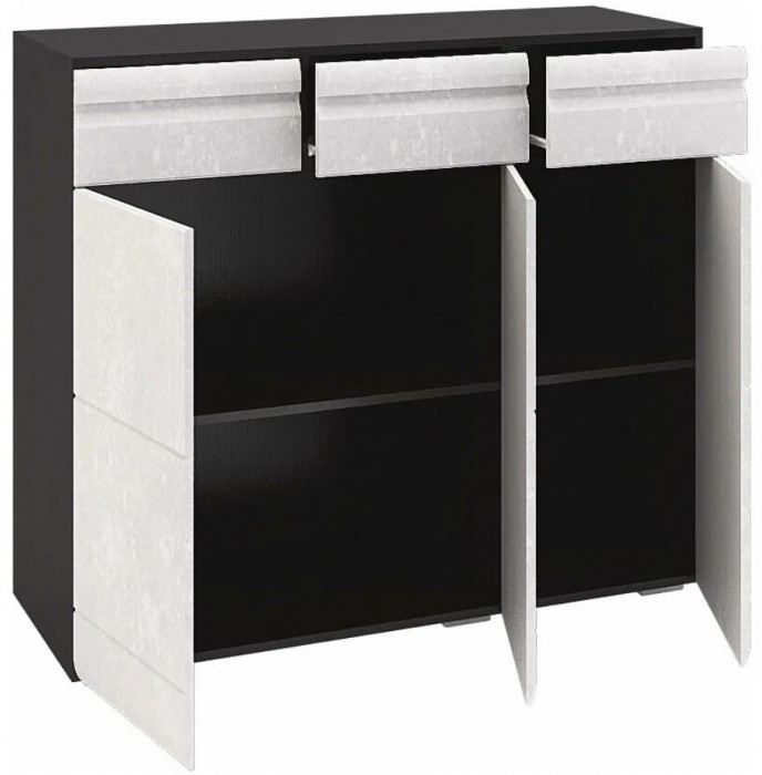 мс для гостиной Бруклин КМ-01 венге/бетон белый