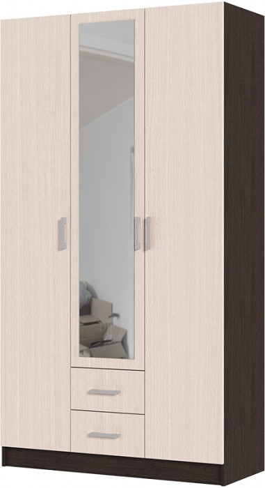 ГАРМОНИЯ ШК 601 М шкаф 3х створчатый  (1,2х2,2х0,5) венге/белфорт