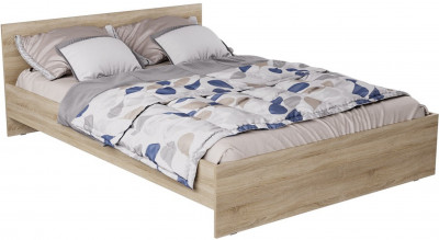 ЛАЙТ Кровать КР-004 (Прямоугольный щиток) 144 мм (Белый)