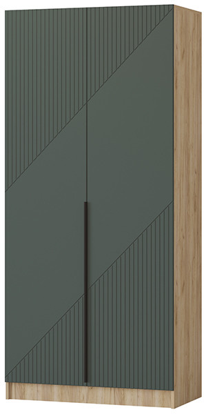 Шкаф Авис 1,0, Крафт золотой/Грин