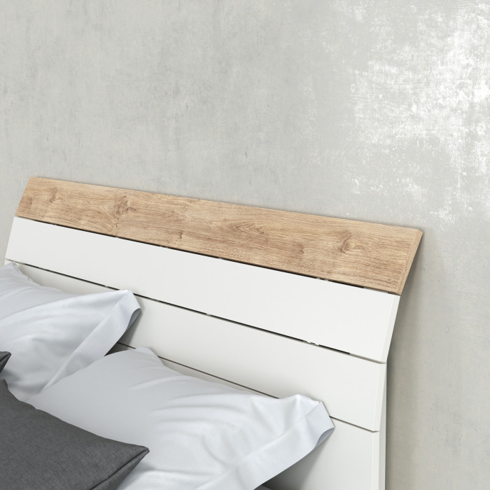 Муссон Спальня № 14, белый/дуб эндгрейн элегантный