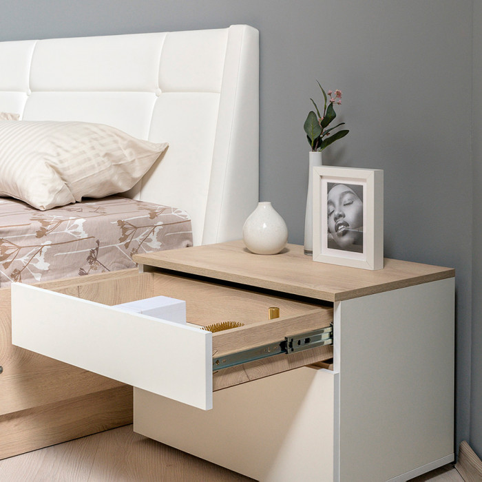 Муссон Спальня № 14, белый/дуб эндгрейн элегантный