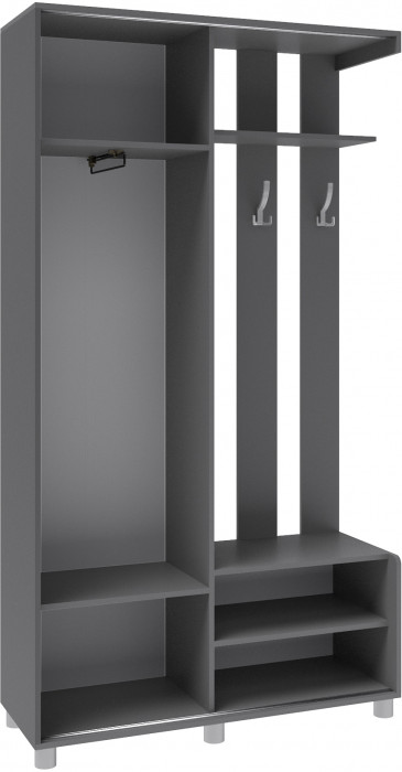 Прихожая Ларго-2 (2100х1150х420) графит серый