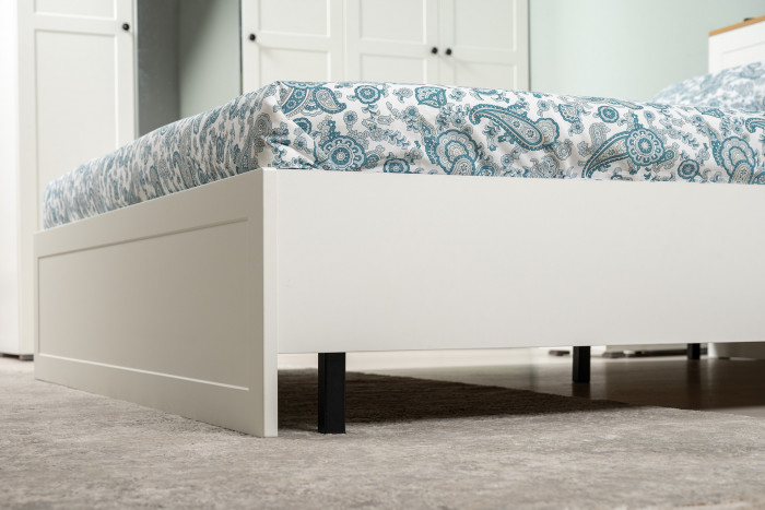 Остин 11.53 Кровать + ортопед + 13.224 Шкаф + 16.221 Комод, белый шагрень/дуб крафт золотой