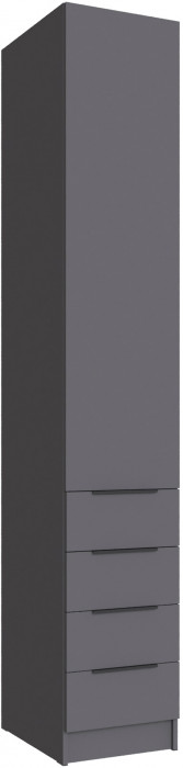 Набор мебели для прихожей "Мадрид", Дуб делано/Графит серый