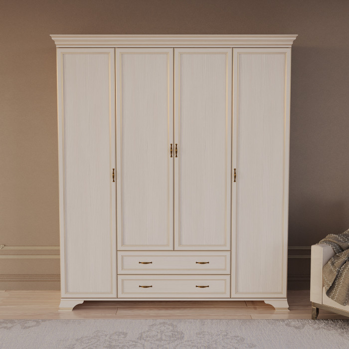 Шкаф распашной четырехдверный Сиена