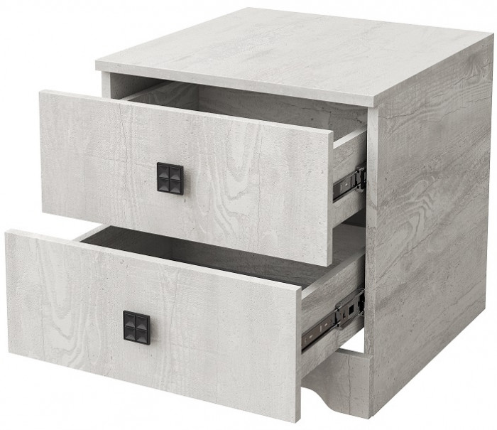 Тумба прикроватная "Атланта" - Бетон пайн светлый