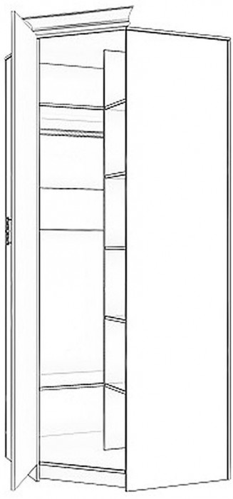 Бэль Шкаф угловой Слоновая кость