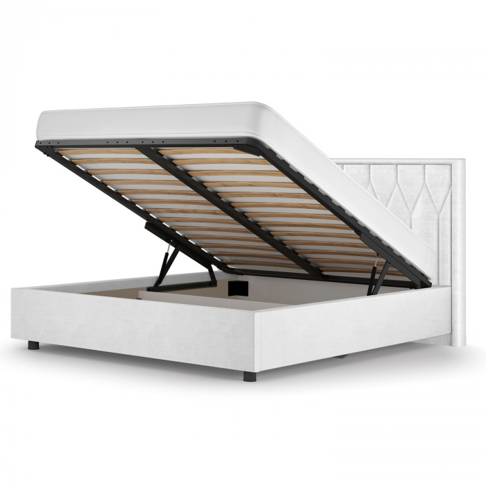 Кровать-10М с подъёмным основанием 1600 белая