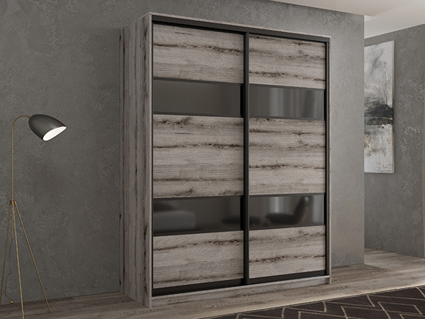 Шкаф-купе Кааппи 7 Эвок Окаменелый 120х45х230 см