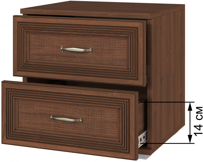 Модульная спальня Ливорно, набор 2, Орех донской