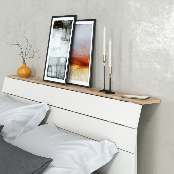 Муссон Спальня № 16, белый/дуб эндгрейн элегантный