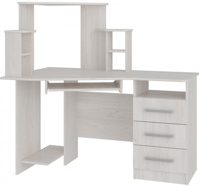 "Каспер" стол компьютерный ясень белый