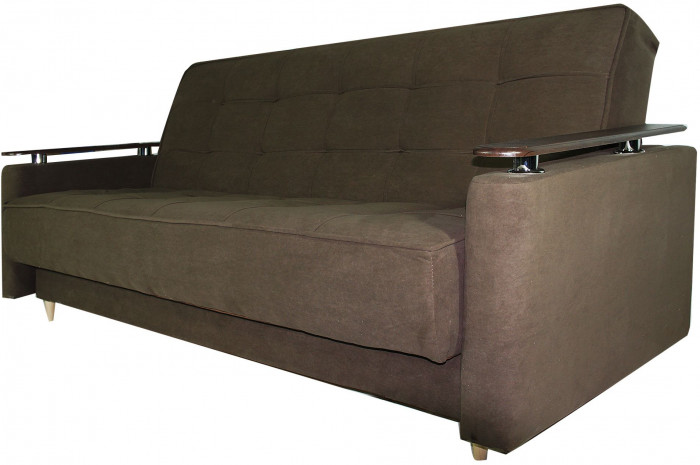 Диван-кровать София, книжка, 126х186, коричневый