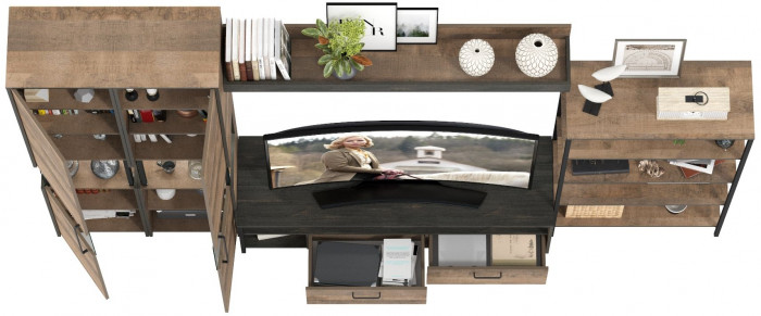 Трувор Гостиная 027, дуб гранж песочный/интра