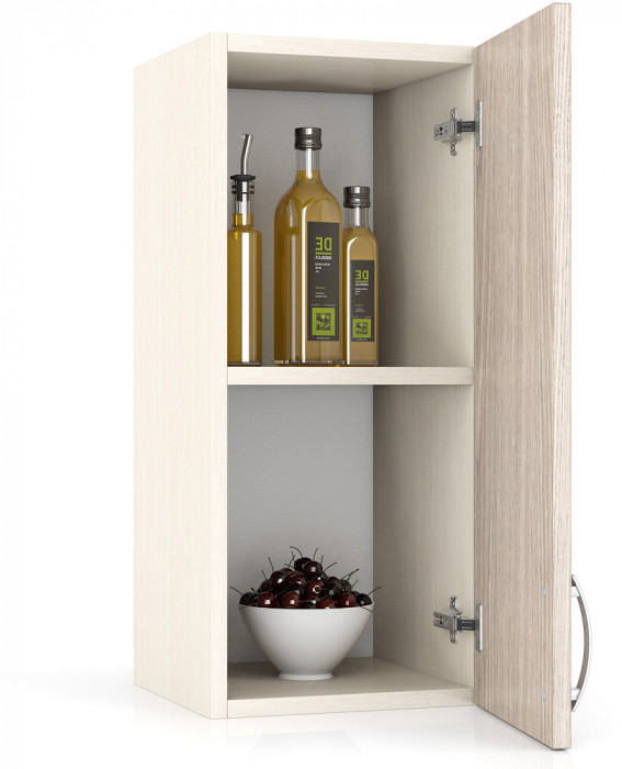 Кухня Мери ШВ300 Шкаф 30 см., цвет дуб/ясень шимо светлый, ШхГхВ 30х30х67 см., универсальная дверь