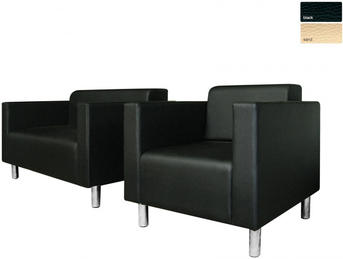 Кресло Аккорд, экокожа, цвет черный