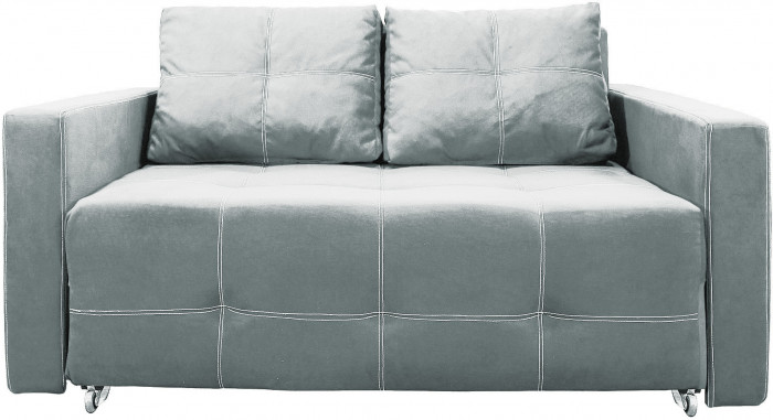 Диван-аккордеон Марс, сп.м. 120х200, велюр серый