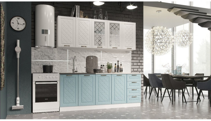 Кухня МДФ Агава 2000, Акация белая