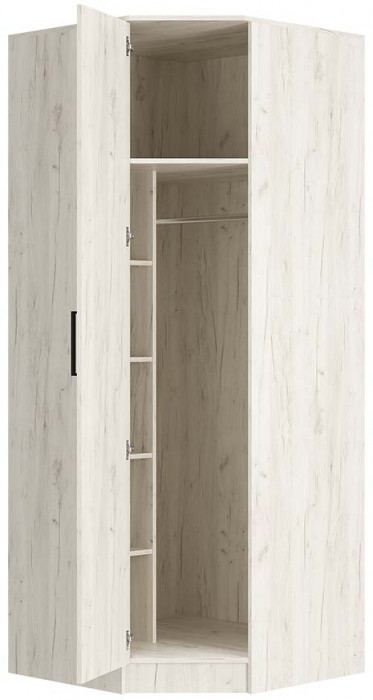 "Фиеста" шкаф угловой (876х2216х876) дуб крафт белый