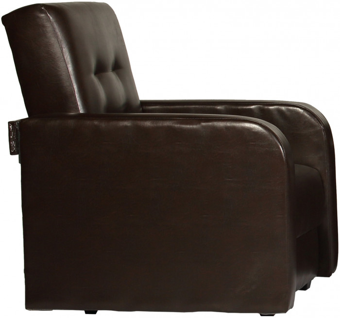 Кресло Аккорд, экокожа, цвет коричневый