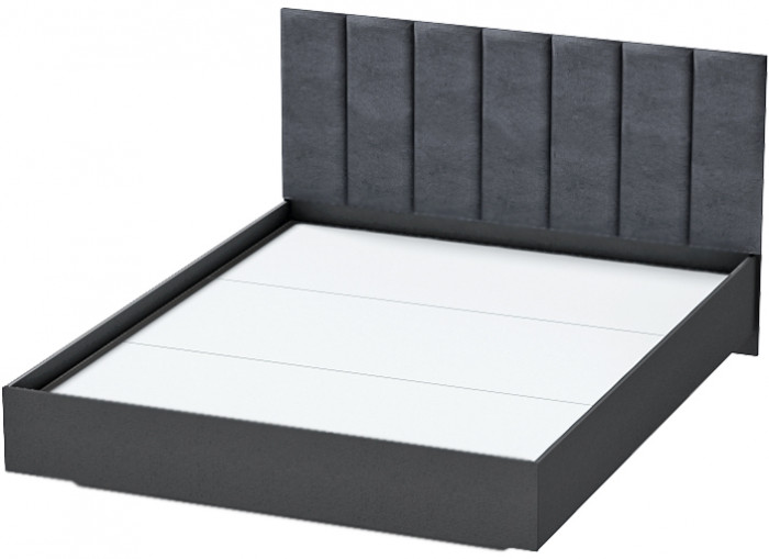 Кровать 1,6 арт.031-М1 (Полосы) Антрацит/Антрацит (ЛН)