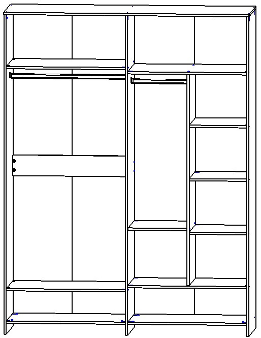 Модульная спальня "Ривьера" - Дуб кентербери/Капучино