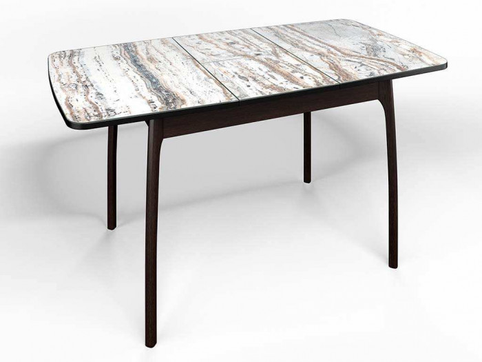 Стол СМ-2 Флорида опора массив изогнутая венге