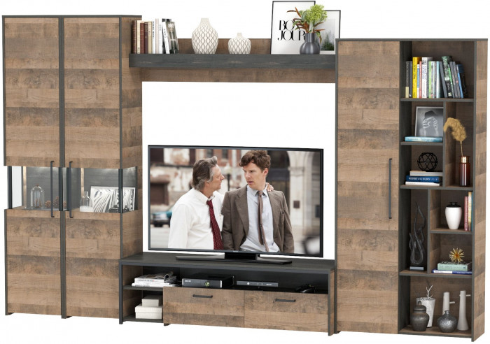 Трувор Гостиная 033, дуб гранж песочный/интра